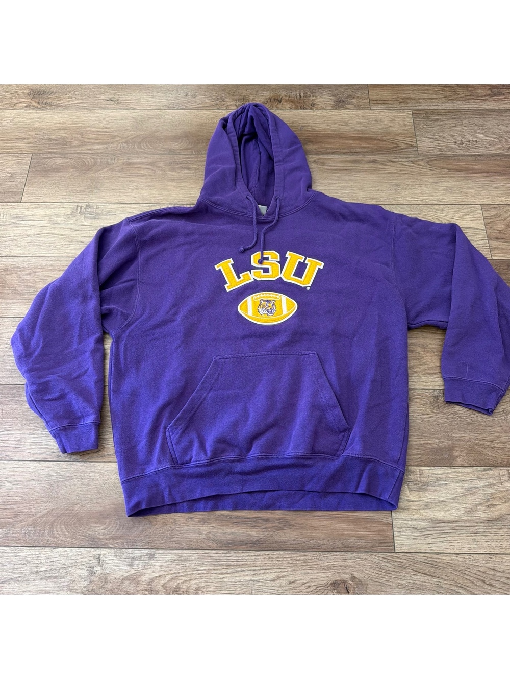 LSU Tigers Hoodie J America Purple Football Mens Large